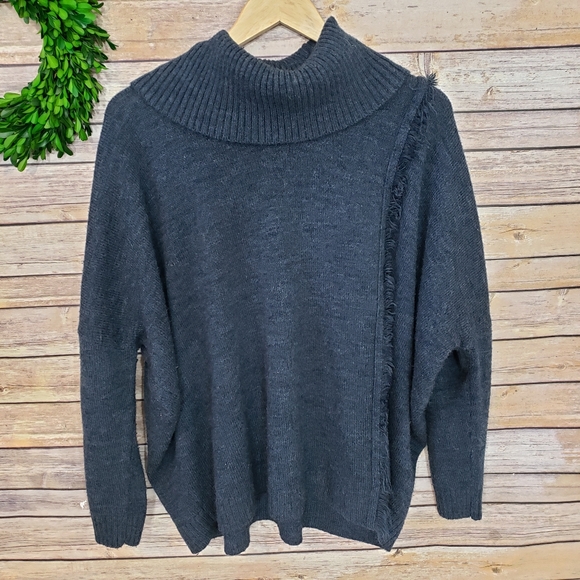 Ivanka Trump Sweaters - Ivanka Trump Oversized Blue Cowl Sweater Large